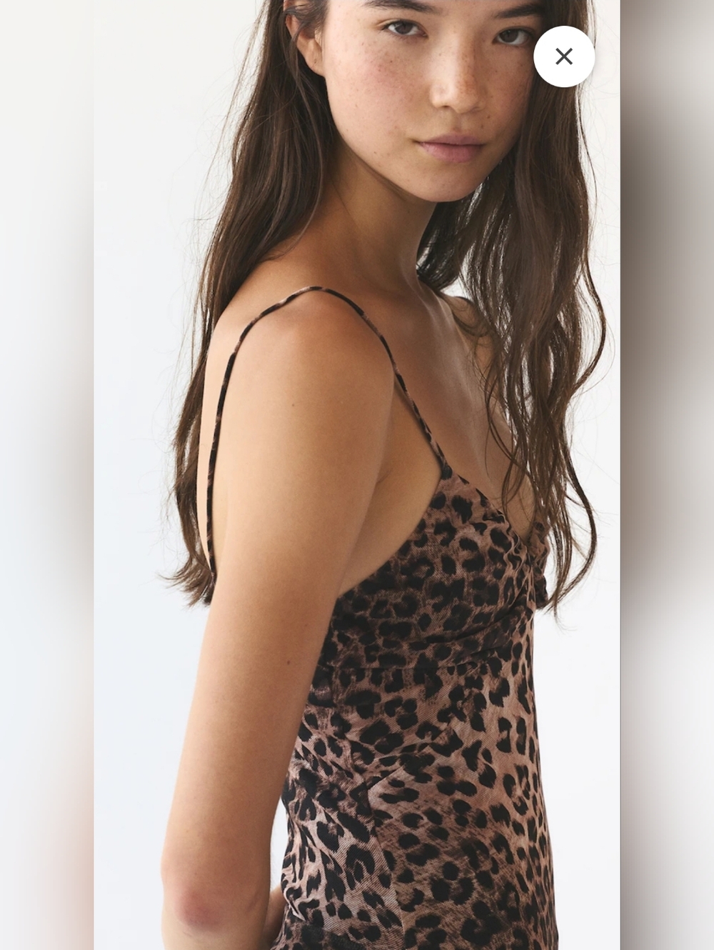 NWT Pull&Bear Brown Leopard Print Slip Dress - Picture 3 of 13